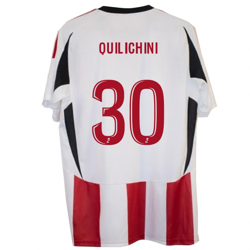 נשים כדורגל Ghjuvanni Quilichini #30 אדום כחול ג'רזי ביתית 2025/26