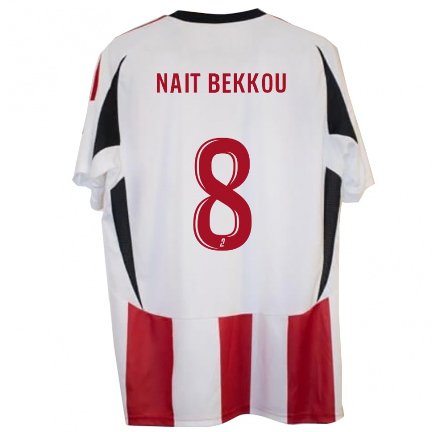 נשים כדורגל Ilyes Nait Bekkou #8 אדום כחול ג'רזי ביתית 2025/26
