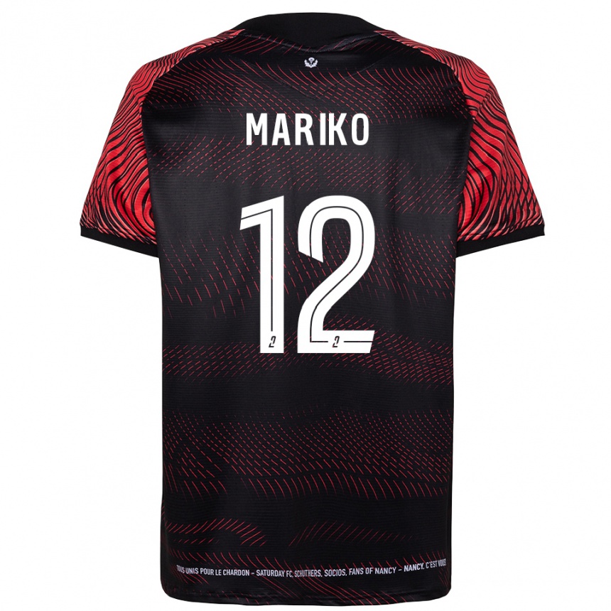 נשים כדורגל Lamine Mariko #12 לבן אדום ג'רזי ביתית 2025/26