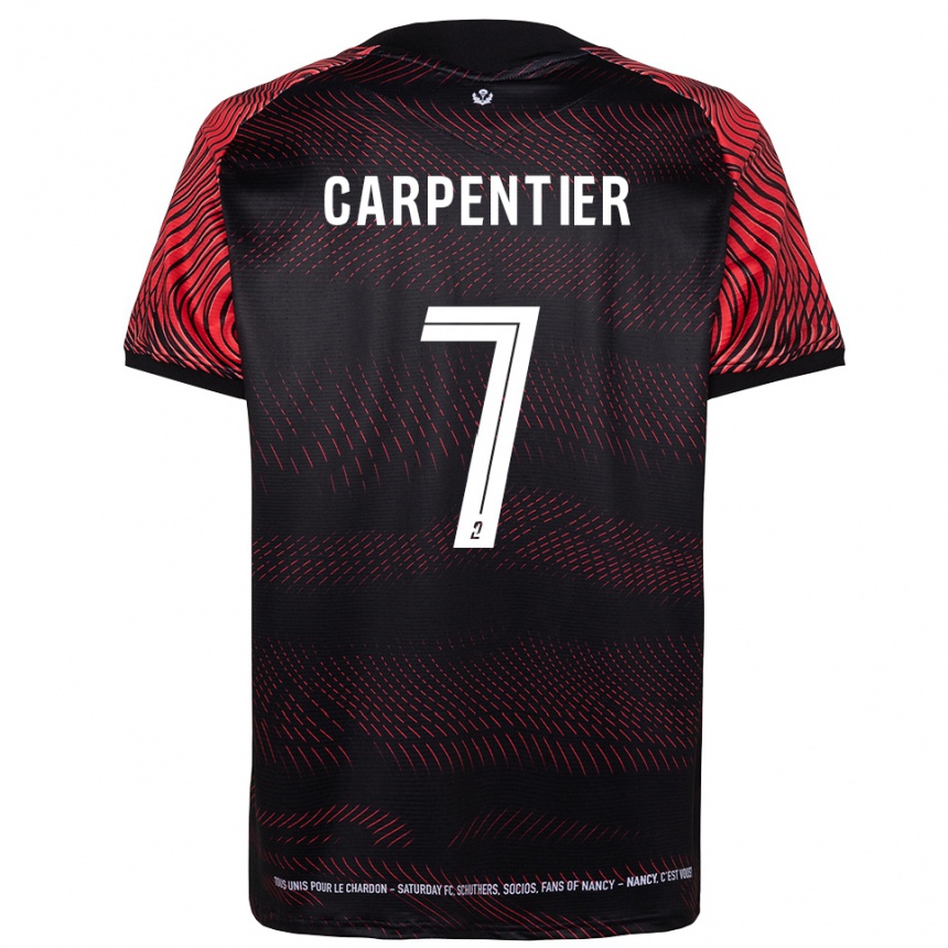 נשים כדורגל Quentin Carpentier #7 לבן אדום ג'רזי ביתית 2025/26