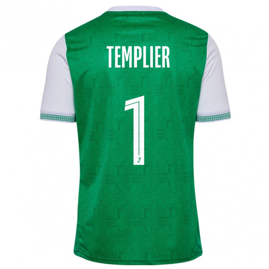 נשים כדורגל אמה טמפלייה #1 ירוק לבן ג'רזי ביתית 2025/26