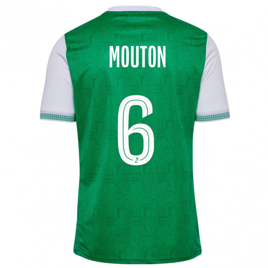 נשים כדורגל ג׳ולס מוטון #6 ירוק לבן ג'רזי ביתית 2025/26