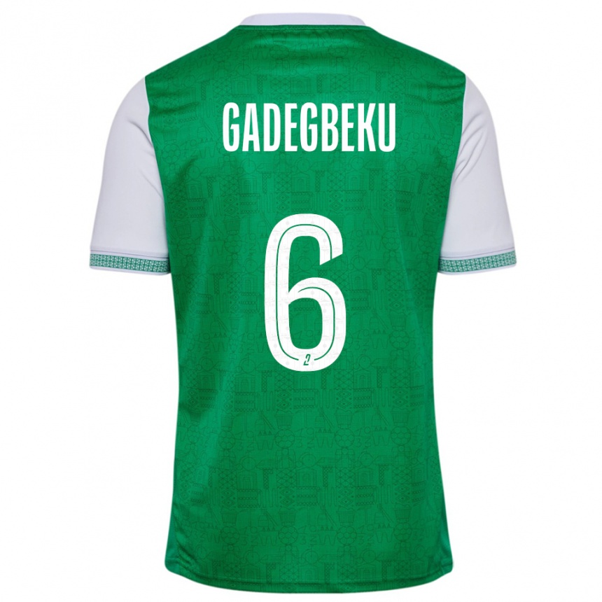 נשים כדורגל לואן גדגבקו #6 ירוק לבן ג'רזי ביתית 2025/26