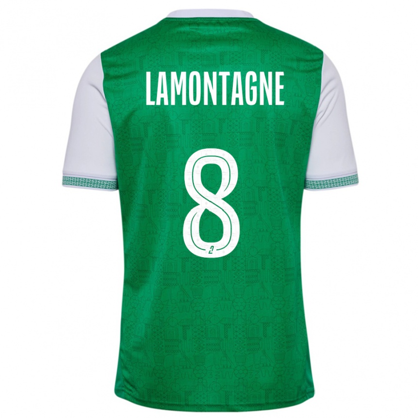 נשים כדורגל אלכס למונטיין #8 ירוק לבן ג'רזי ביתית 2025/26