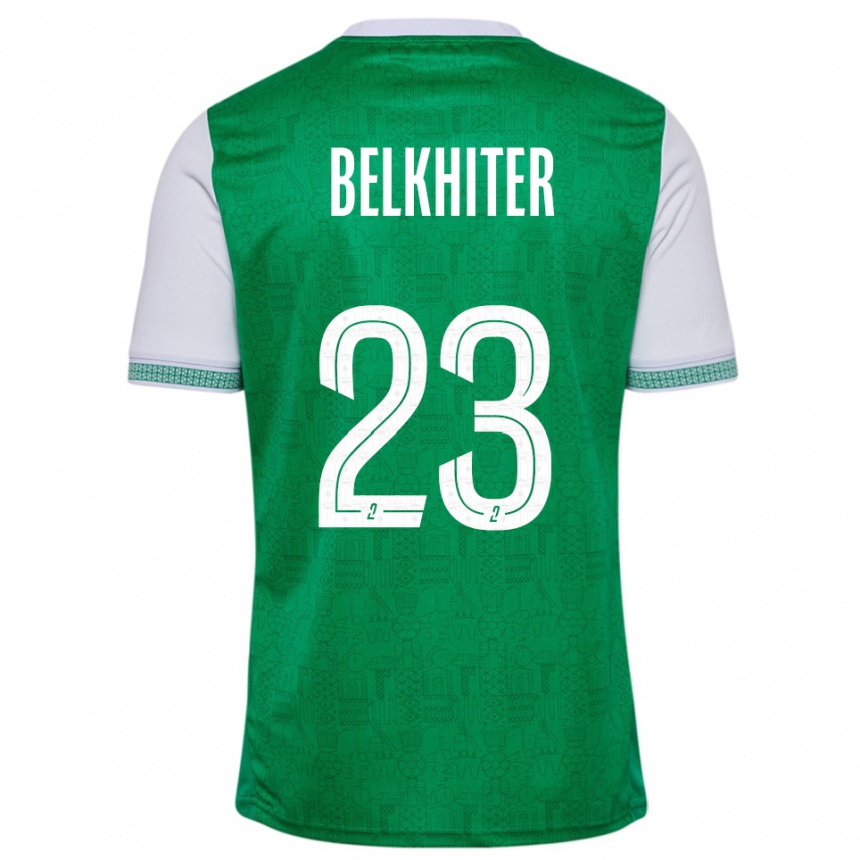 נשים כדורגל מורגן בלחיתר #23 ירוק לבן ג'רזי ביתית 2025/26