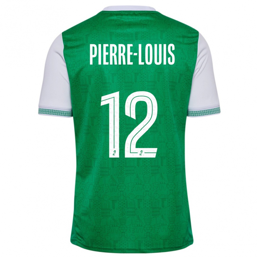 נשים כדורגל אמאנדיין פייר-לואיס #12 ירוק לבן ג'רזי ביתית 2025/26