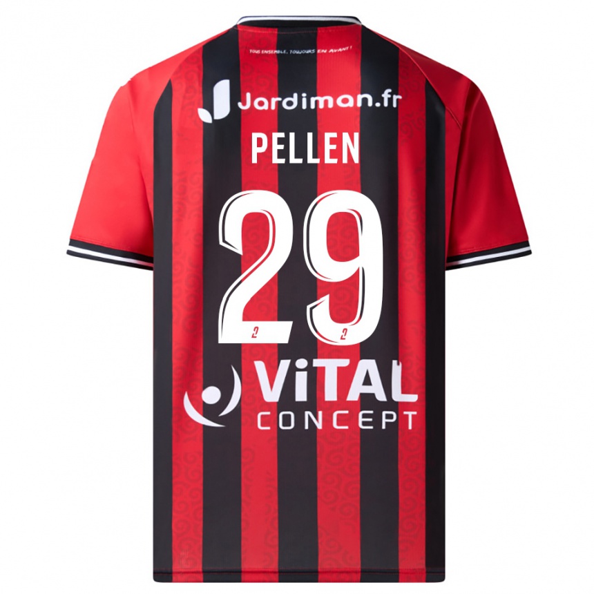 נשים כדורגל בלאנש פלן #29 אדום שחור ג'רזי ביתית 2025/26