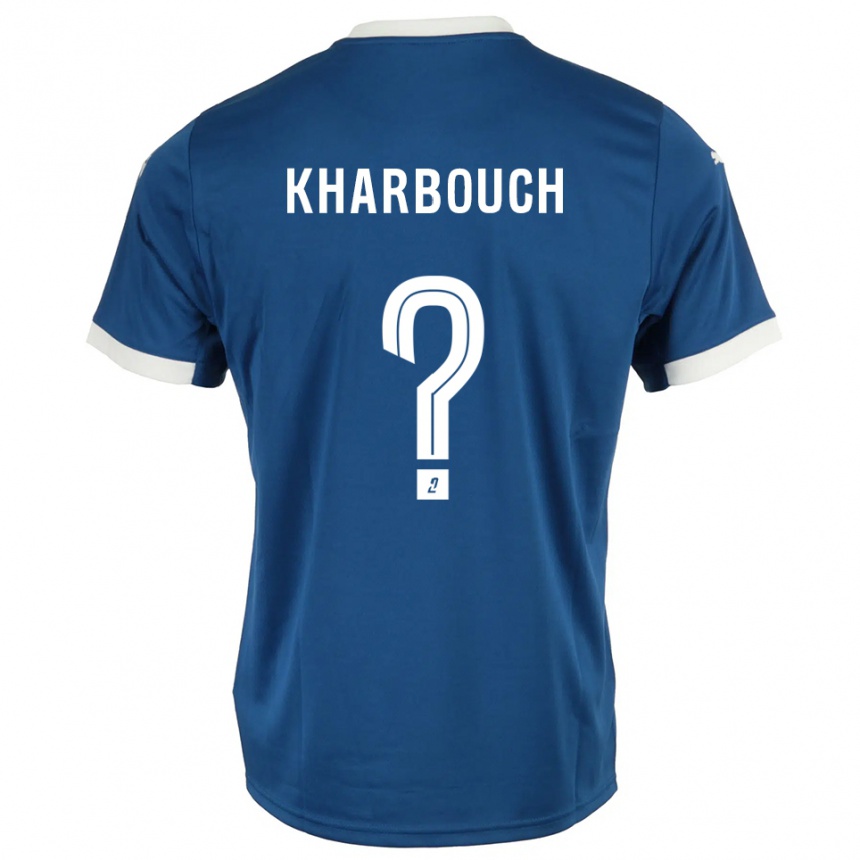 נשים כדורגל Yanis Kharbouch #0 כחול לבן ג'רזי ביתית 2025/26