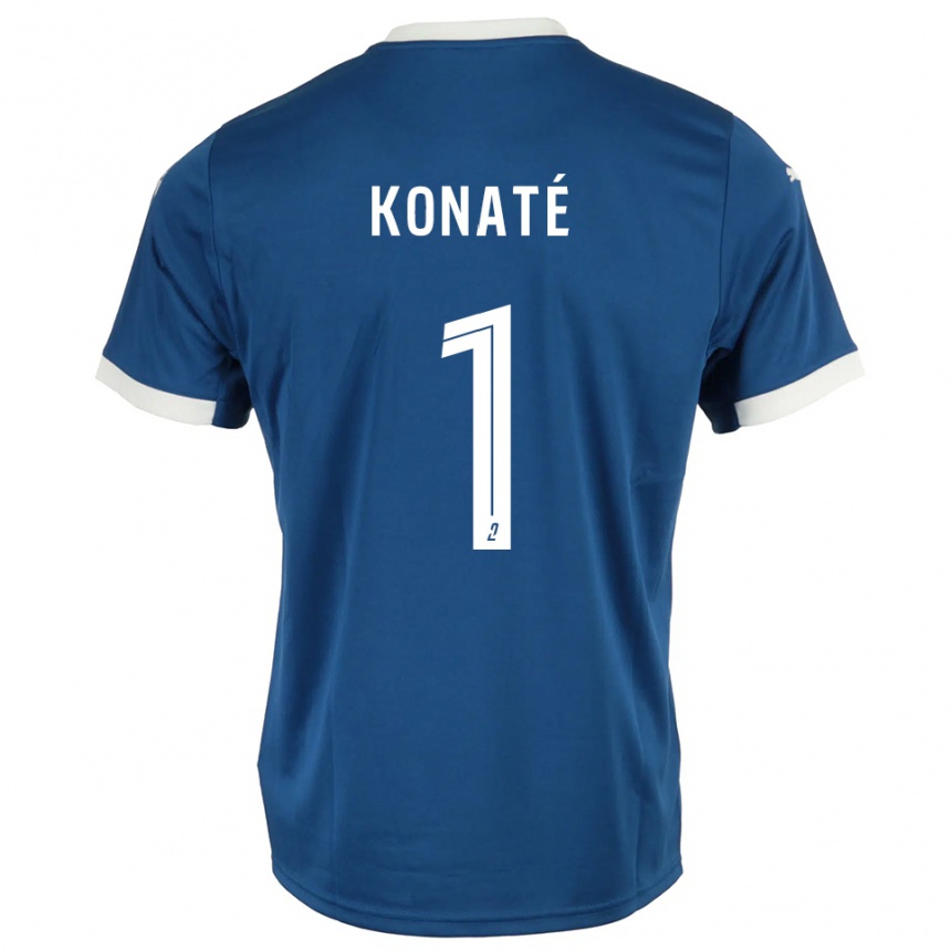 נשים כדורגל הילל קונאטה #1 כחול לבן ג'רזי ביתית 2025/26