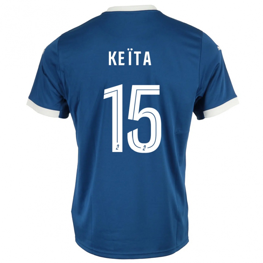 נשים כדורגל Modibo Keïta #15 כחול לבן ג'רזי ביתית 2025/26