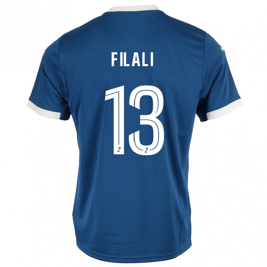 נשים כדורגל Saad Filali #13 כחול לבן ג'רזי ביתית 2025/26