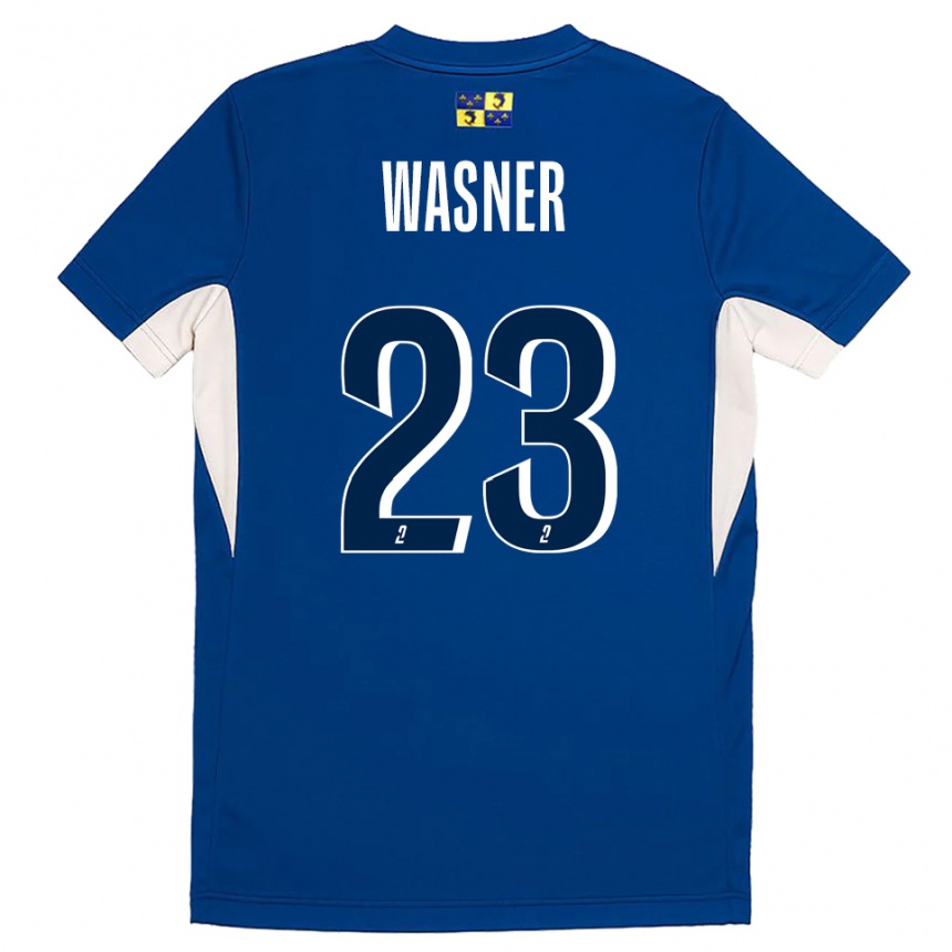 נשים כדורגל Ophélie Wasner #23 כחול נייבי כחול ג'רזי ביתית 2025/26