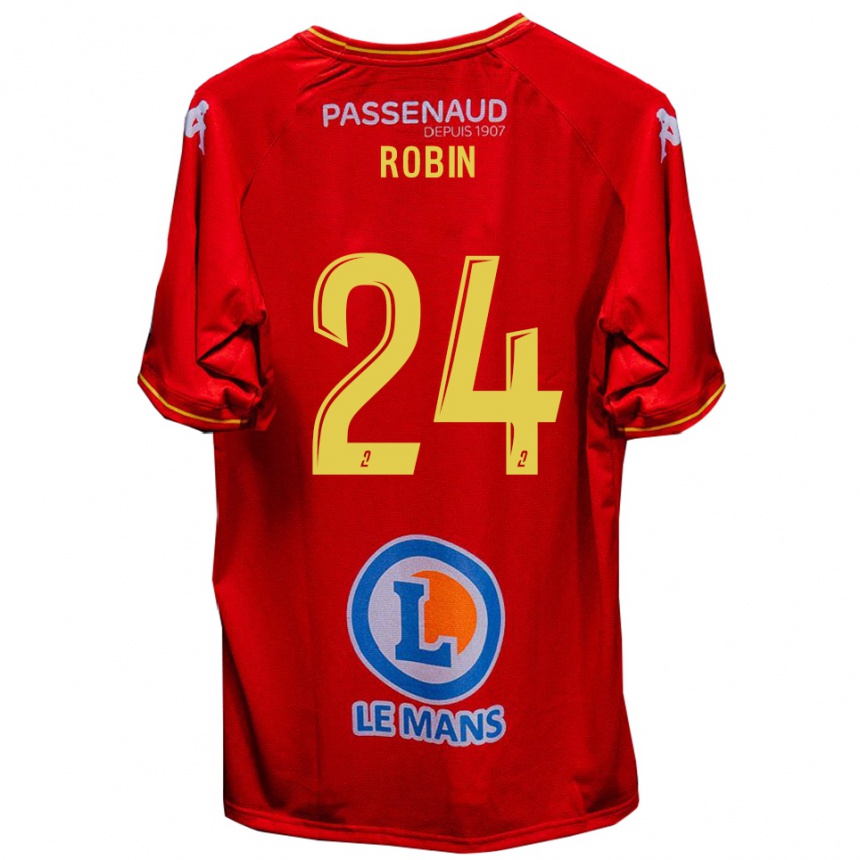 נשים כדורגל מילאן רובין #24 אדום צהוב ג'רזי ביתית 2025/26