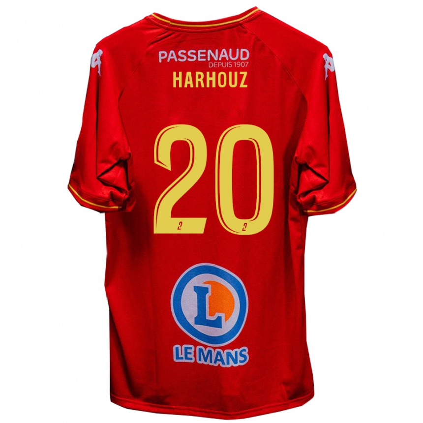 נשים כדורגל William Harhouz #20 אדום צהוב ג'רזי ביתית 2025/26