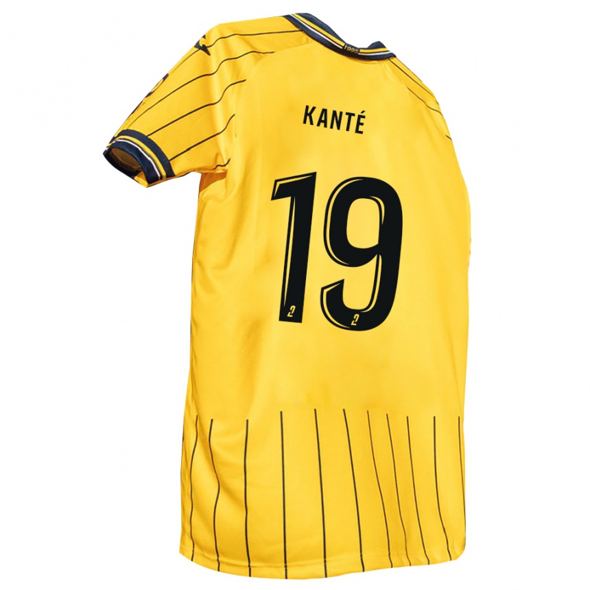 נשים כדורגל עוסמאן קאנטה #19 צהוב כחול נייבי ג'רזי ביתית 2025/26