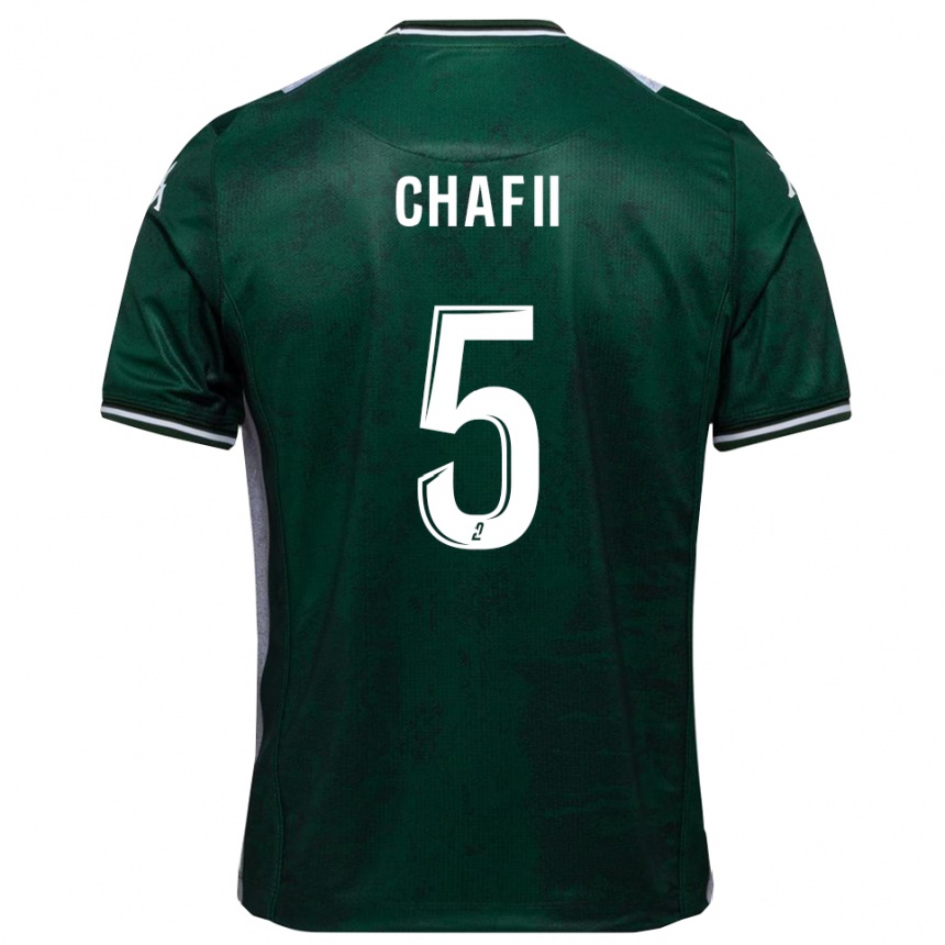 נשים כדורגל Mehdi Chafii #5 ירוק לבן ג'רזי ביתית 2025/26