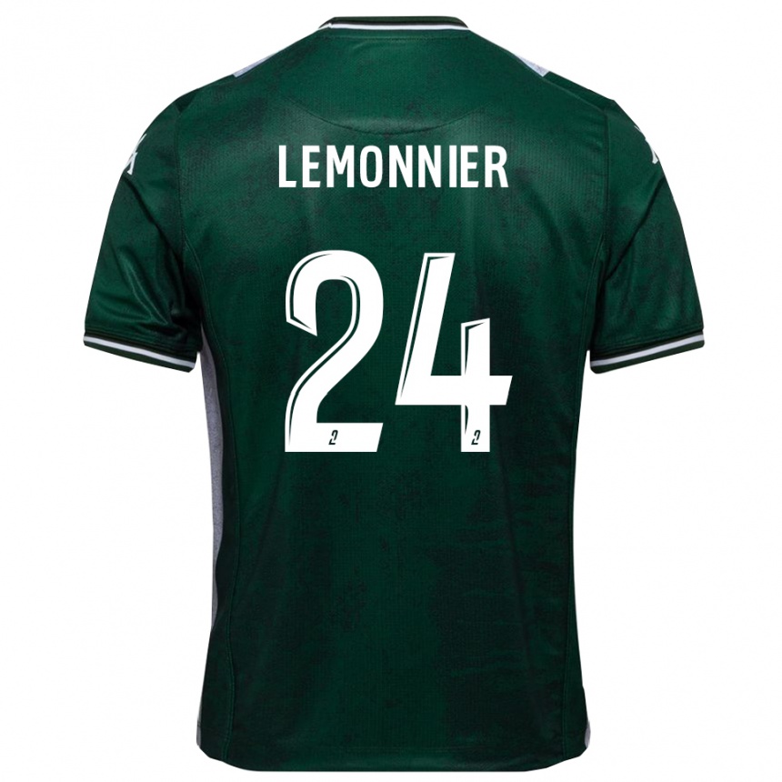 נשים כדורגל פייר לעמאניע #24 ירוק לבן ג'רזי ביתית 2025/26