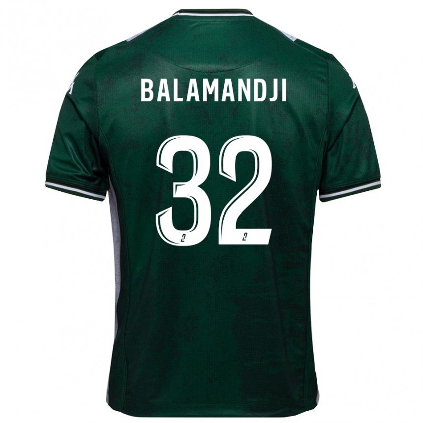 נשים כדורגל ז'וזואה בלמנדז'י #32 ירוק לבן ג'רזי ביתית 2025/26