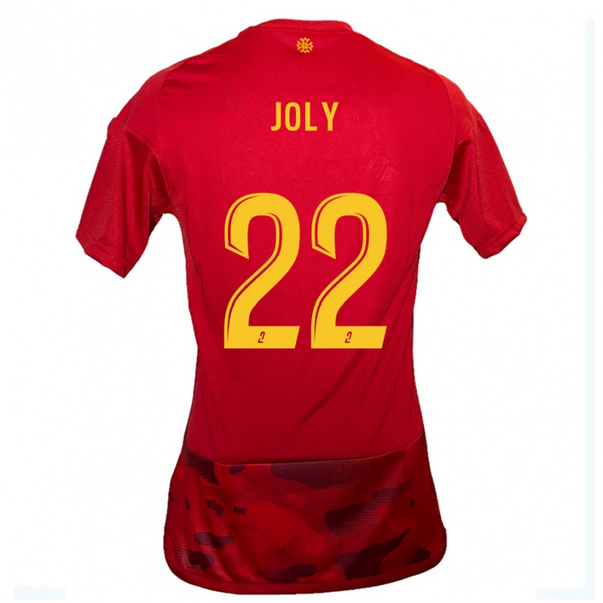 נשים כדורגל אוקטבה ז׳ולי #22 אדום צהוב ג'רזי ביתית 2025/26