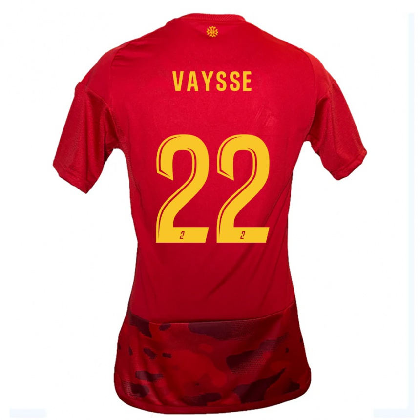 נשים כדורגל סופי וואיסה #22 אדום צהוב ג'רזי ביתית 2025/26