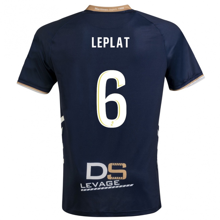 נשים כדורגל Maethys Leplat #6 כחול נייבי זהב ג'רזי ביתית 2025/26