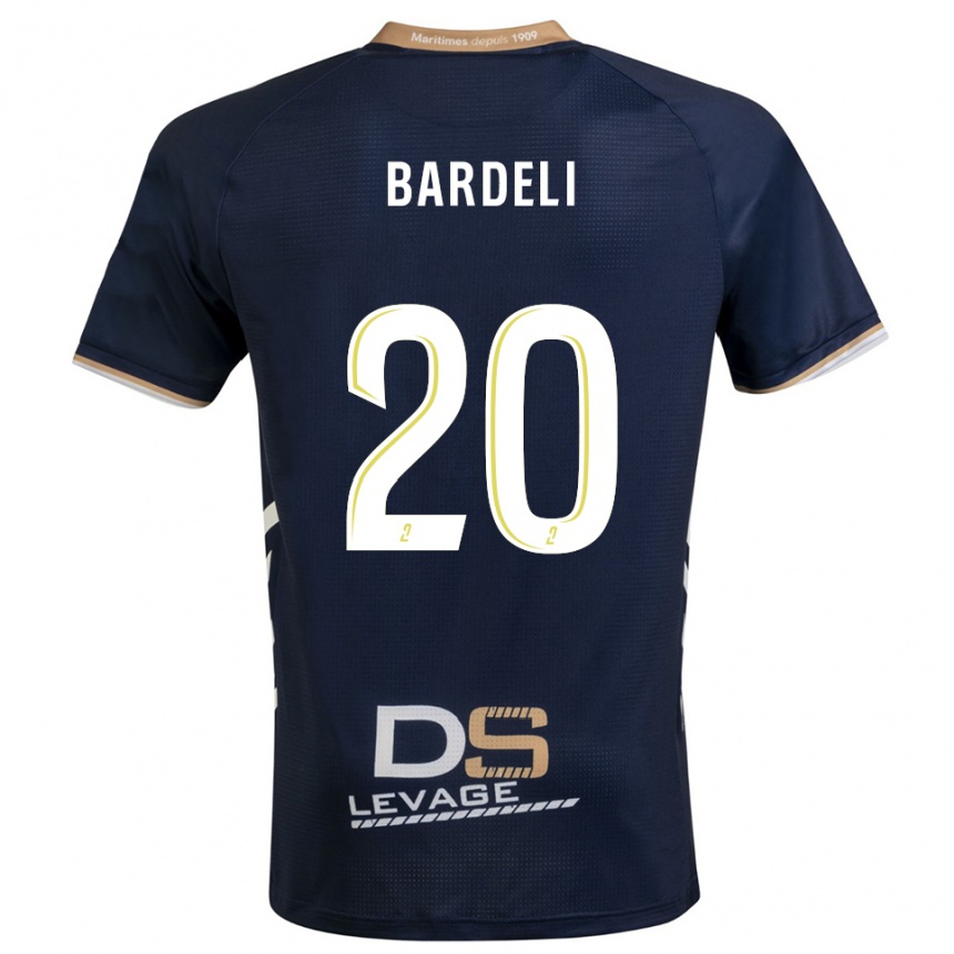 נשים כדורגל אנזו בורדלי #20 כחול נייבי זהב ג'רזי ביתית 2025/26