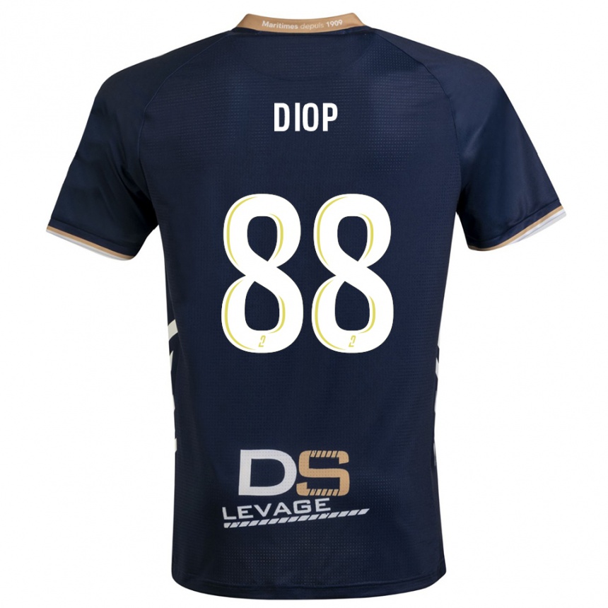 נשים כדורגל Malick Diop #88 כחול נייבי זהב ג'רזי ביתית 2025/26