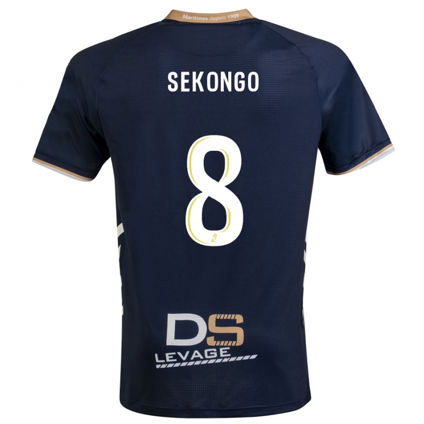 נשים כדורגל Anto Sekongo #8 כחול נייבי זהב ג'רזי ביתית 2025/26