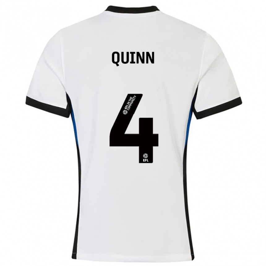 נשים כדורגל לואיז קווין #4 לבן כחול הרחק ג'רזי 2025/26