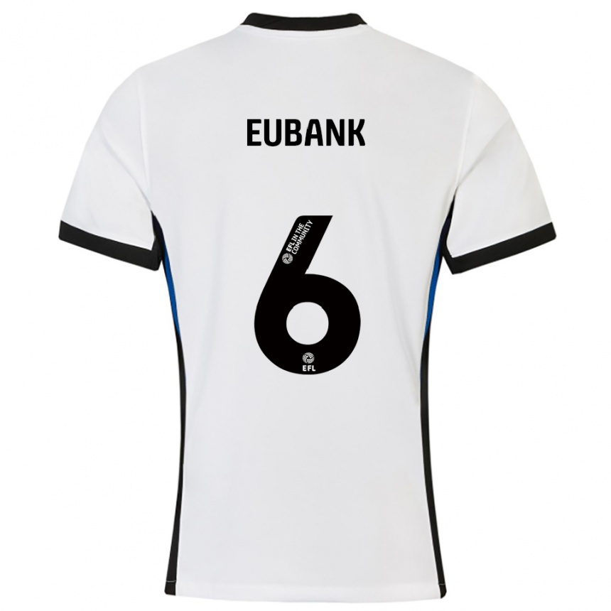 נשים כדורגל Cameron Eubank #6 לבן כחול הרחק ג'רזי 2025/26