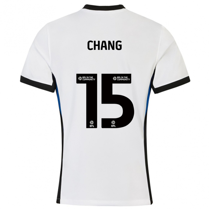 נשים כדורגל אלפי צ'אנג #15 לבן כחול הרחק ג'רזי 2025/26