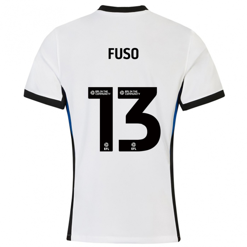 נשים כדורגל איוונה פוסו #13 לבן כחול הרחק ג'רזי 2025/26