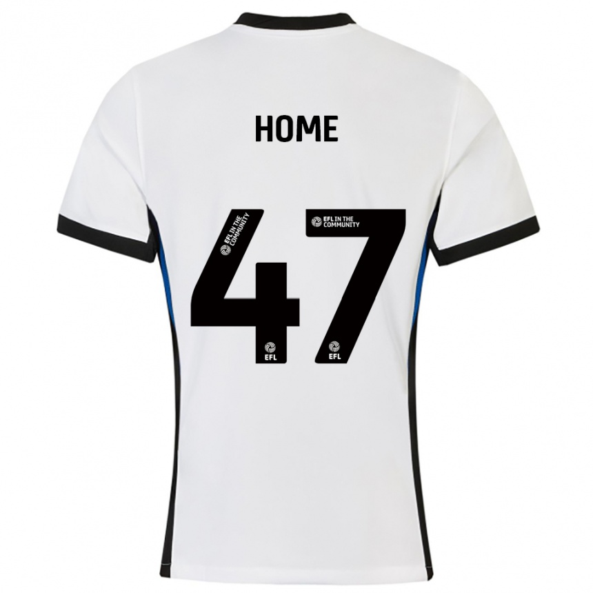 נשים כדורגל ג'וש הום #47 לבן כחול הרחק ג'רזי 2025/26