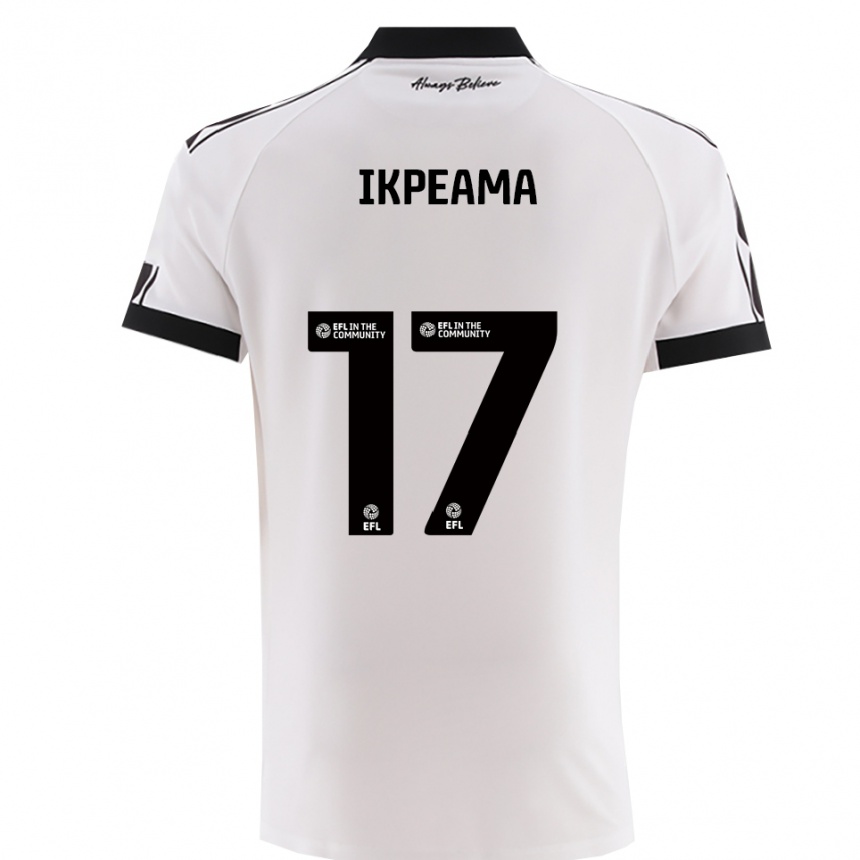 נשים כדורגל Excellent Ikpeama #17 לבן שחור הרחק ג'רזי 2025/26