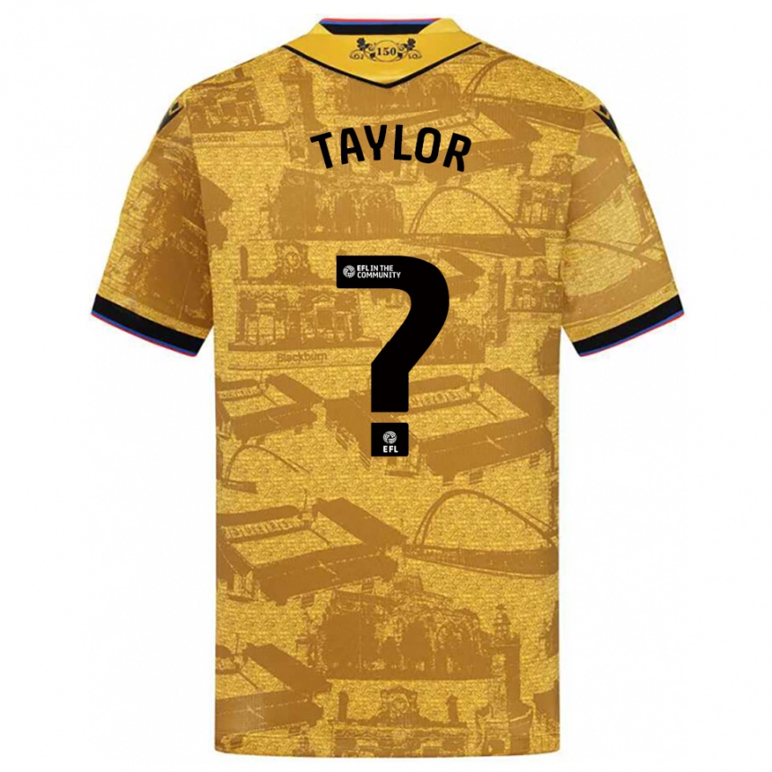 נשים כדורגל Bradley Taylor #0 זהב שחור הרחק ג'רזי 2025/26