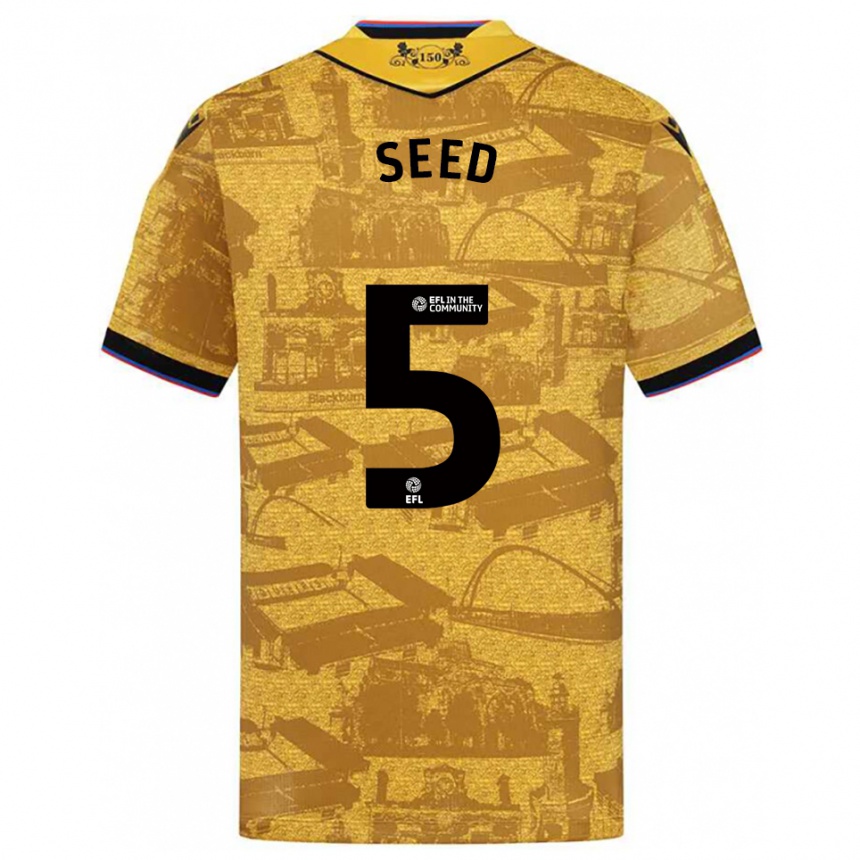 נשים כדורגל הלן אליזבת סיד #5 זהב שחור הרחק ג'רזי 2025/26