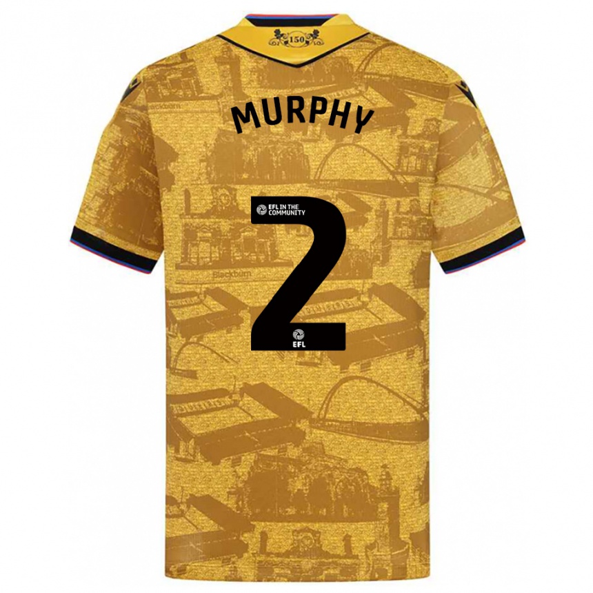 נשים כדורגל Niamh Murphy #2 זהב שחור הרחק ג'רזי 2025/26