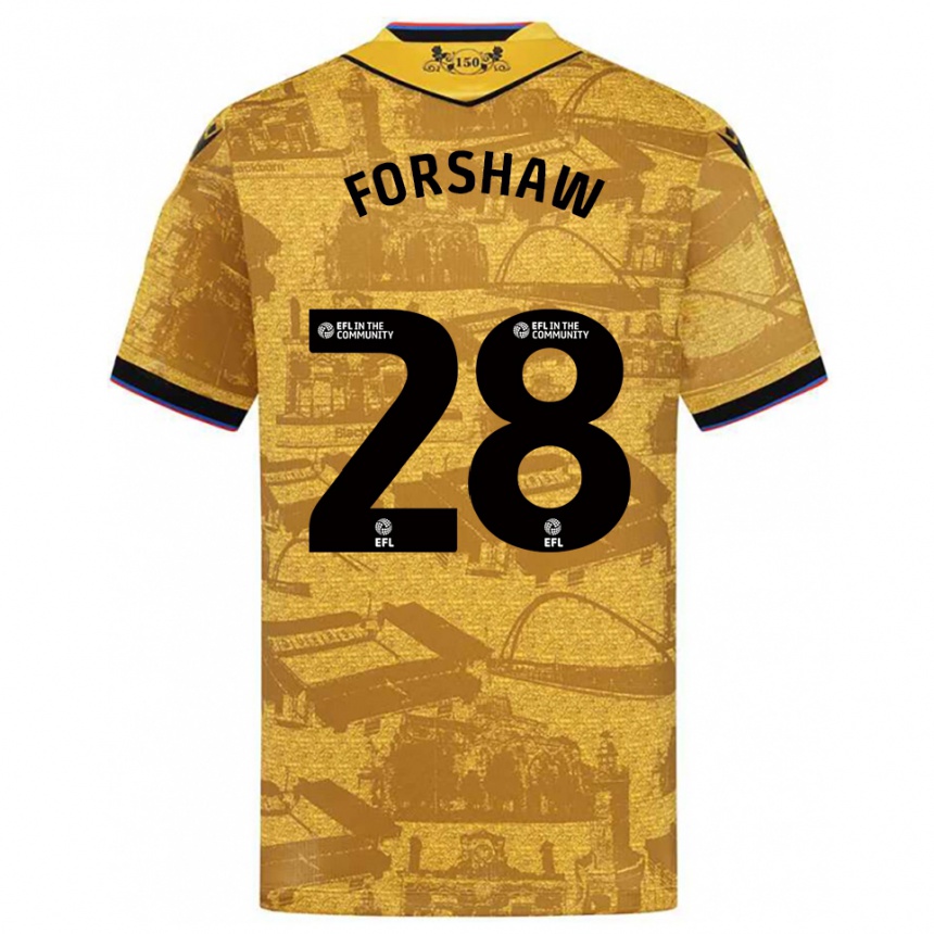 נשים כדורגל אדם פורשו #28 זהב שחור הרחק ג'רזי 2025/26