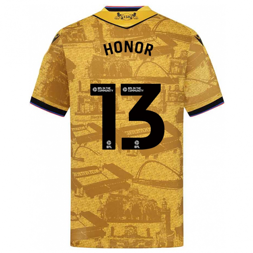 נשים כדורגל סולומון הונור #13 זהב שחור הרחק ג'רזי 2025/26