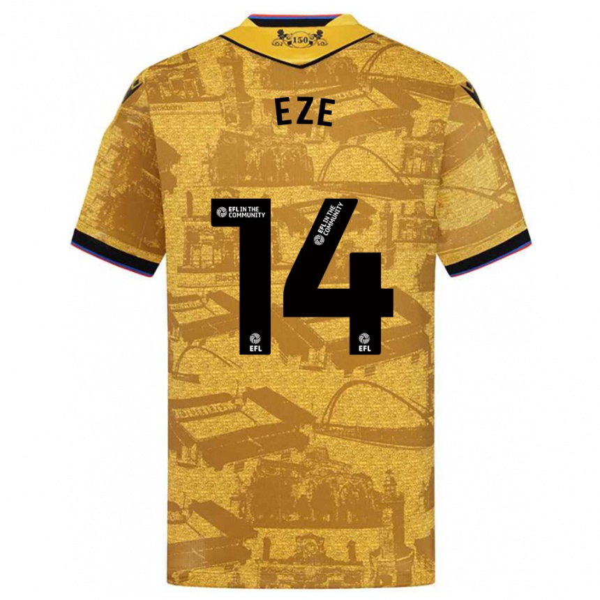 נשים כדורגל סילבר אזה #14 זהב שחור הרחק ג'רזי 2025/26