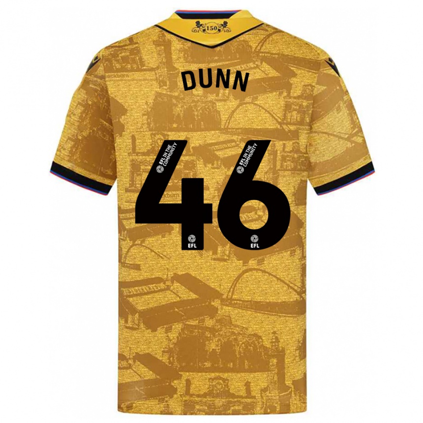 נשים כדורגל Isaac Dunn #46 זהב שחור הרחק ג'רזי 2025/26