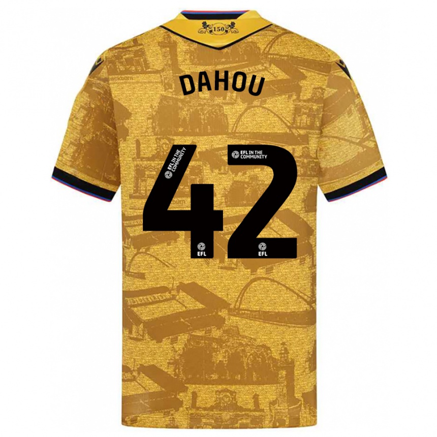 נשים כדורגל ג׳מינה דהו #42 זהב שחור הרחק ג'רזי 2025/26