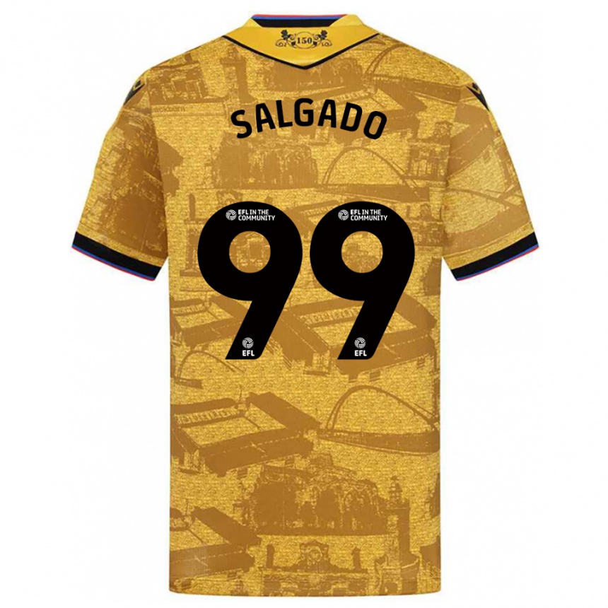 נשים כדורגל שאנל סלגאדו #99 זהב שחור הרחק ג'רזי 2025/26