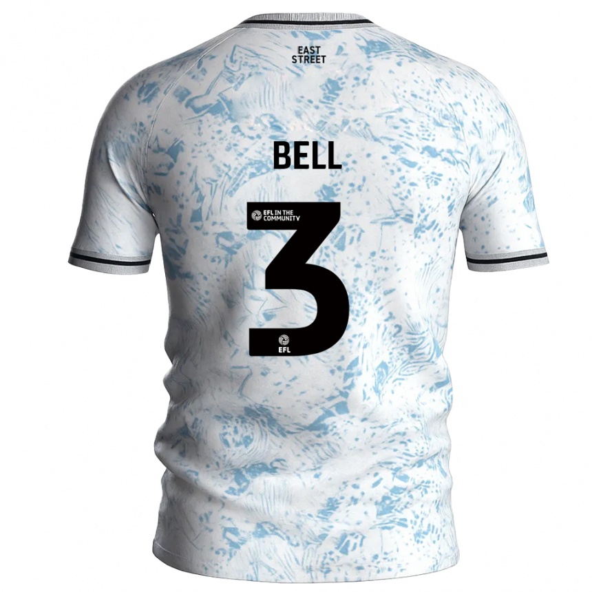 נשים כדורגל אמרי'י בל #3 לבן תכלת הרחק ג'רזי 2025/26