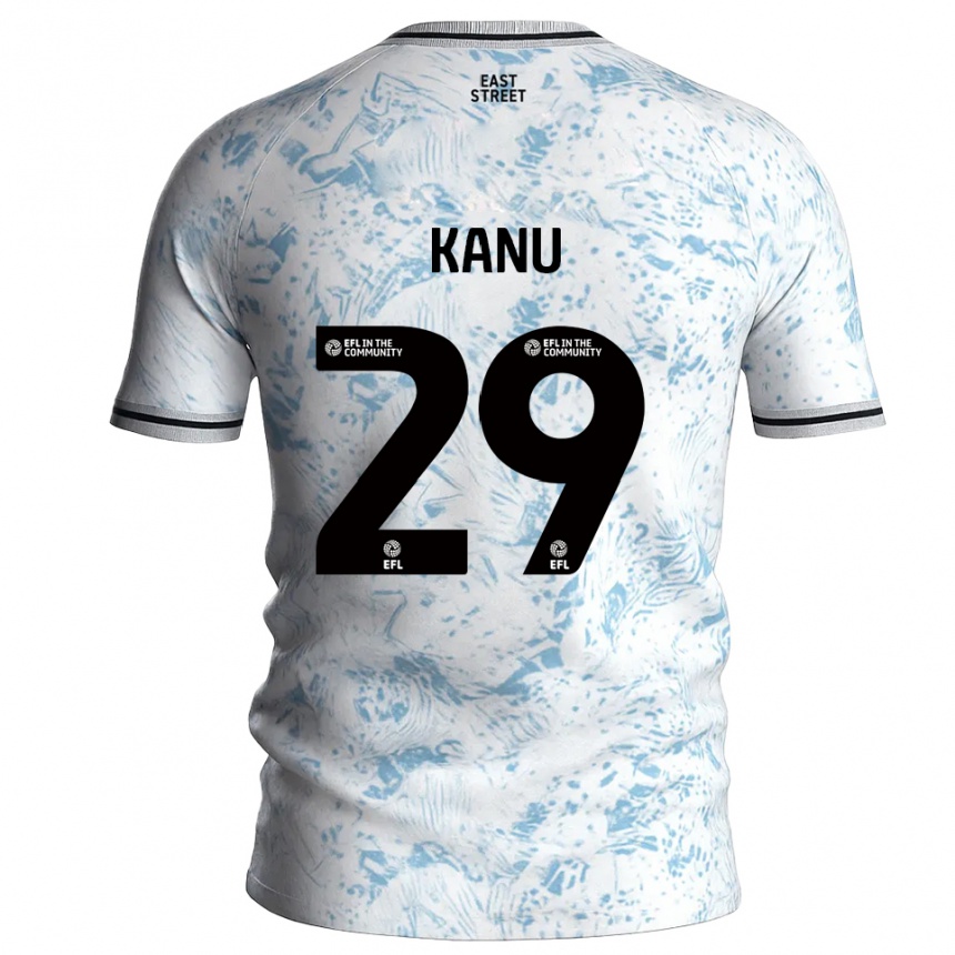 נשים כדורגל דניאל קאנו #29 לבן תכלת הרחק ג'רזי 2025/26 נשים כדורגל דניאל קאנו #29 לבן תכלת הרחק ג'רזי 2025/26