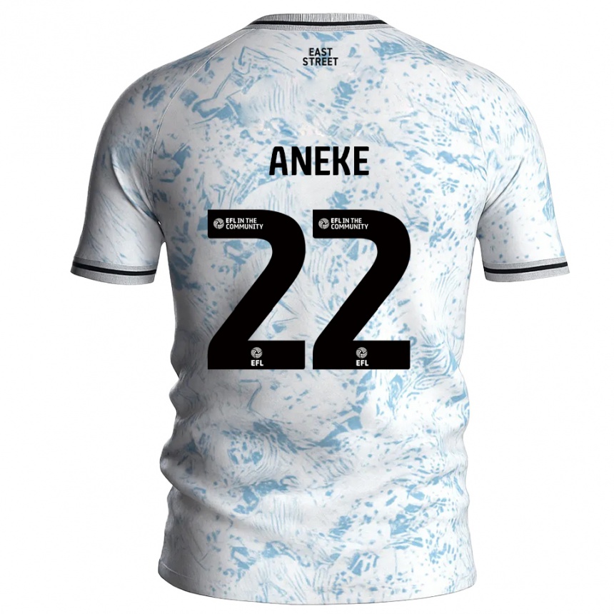 נשים כדורגל צ׳אקס אנקה #22 לבן תכלת הרחק ג'רזי 2025/26