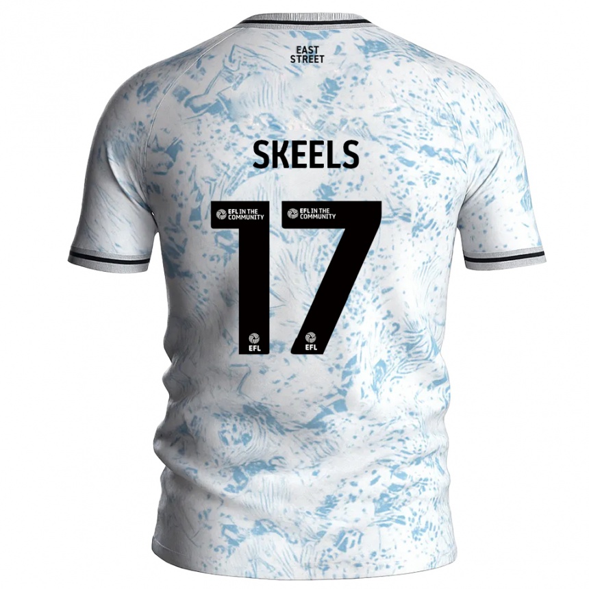 נשים כדורגל קירה סקילס #17 לבן תכלת הרחק ג'רזי 2025/26 נשים כדורגל קירה סקילס #17 לבן תכלת הרחק ג'רזי 2025/26