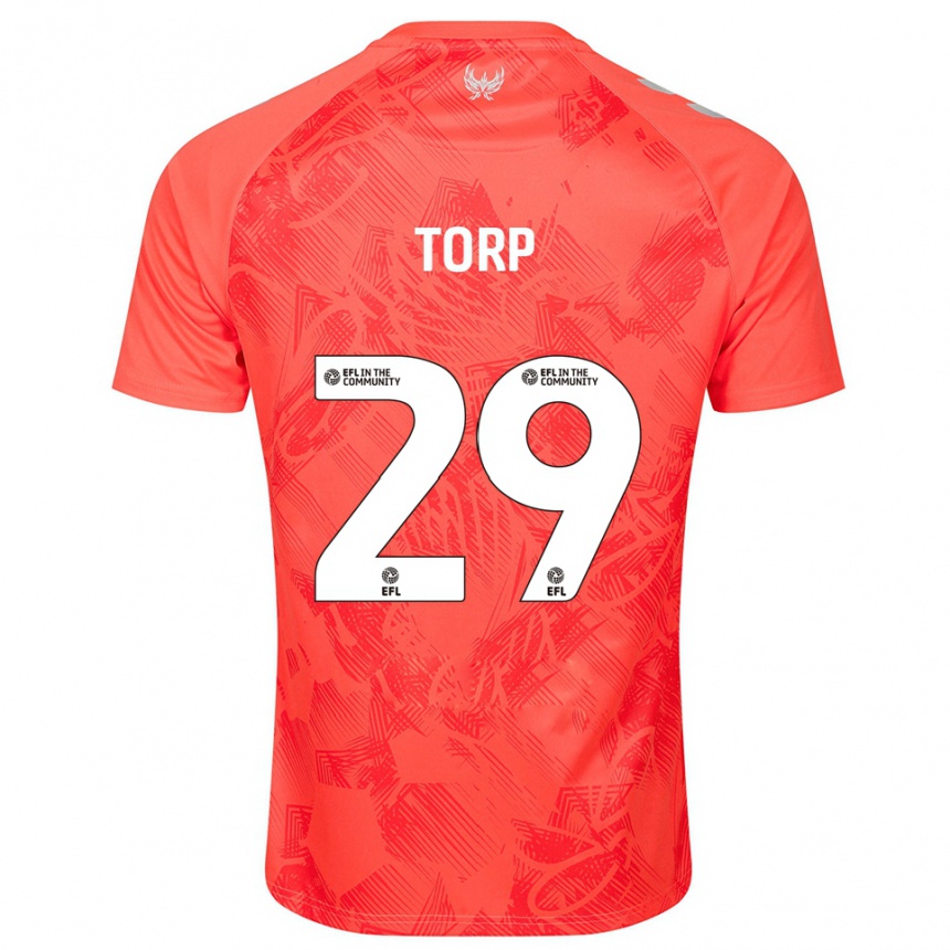 נשים כדורגל ויקטור תורפ #29 כתום לבן הרחק ג'רזי 2025/26