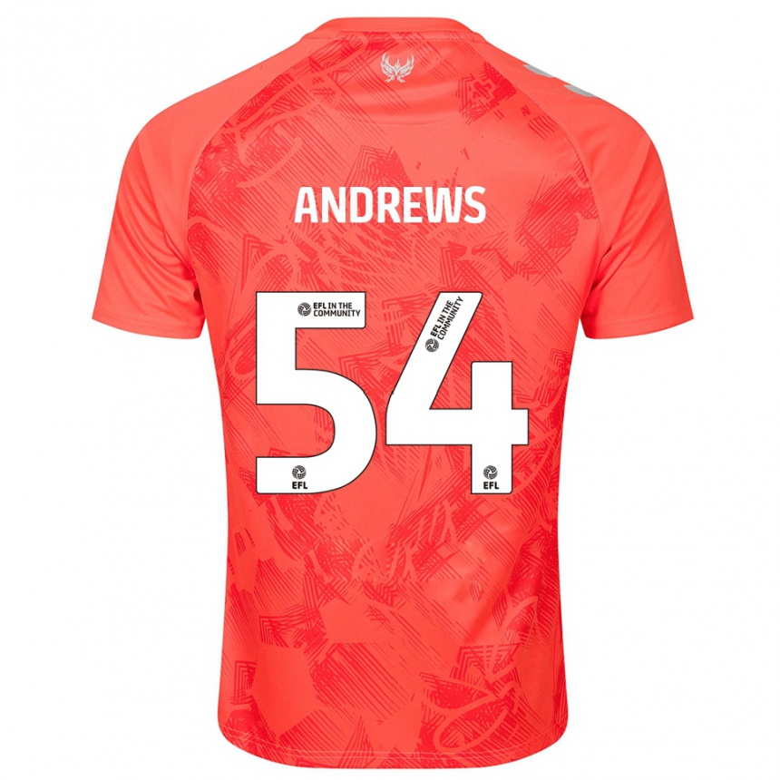 נשים כדורגל קאי אנדרוס #54 כתום לבן הרחק ג'רזי 2025/26