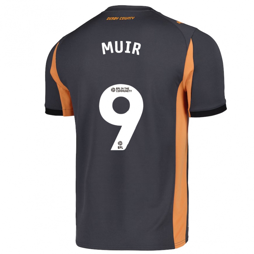 נשים כדורגל צ׳נה דיור מיור #9 אפור כתום שחור הרחק ג'רזי 2025/26